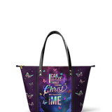 Limitless - Philippians 4:13 Leather Tote Bag