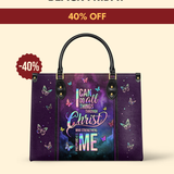 "Limitless" - Philippians 4:13 Leather Handbag