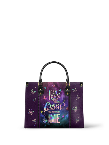 Limitless - Philippians 4:13 Leather Handbag – Blessac