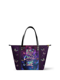 Limitless - Philippians 4:13 Leather Tote Bag