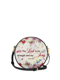 Melody - Psalm 118:14 Circle Crossbody Bag