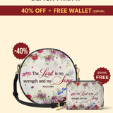 Melody - Psalm 118:14 Circle Crossbody Bag Deal