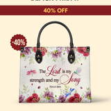 "Melody" - Psalm 118:14 Leather Handbag