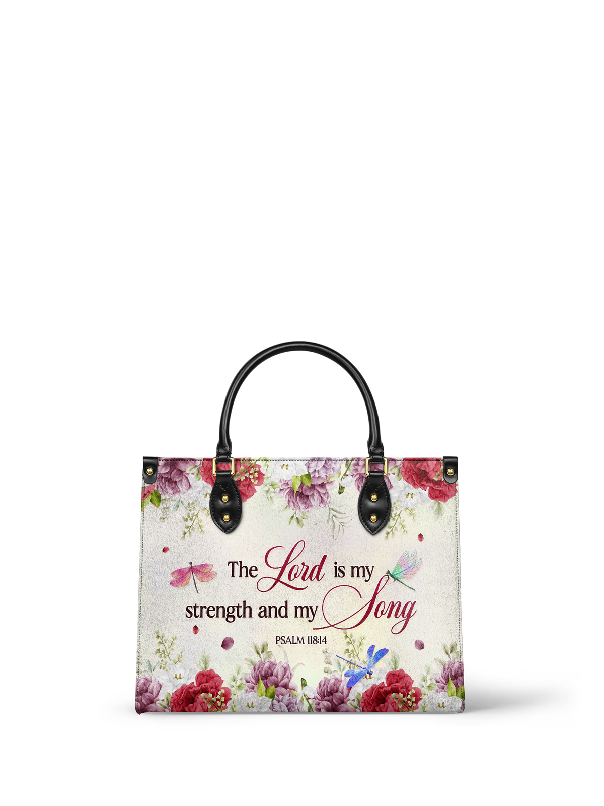Melody - Psalm 118:14 Leather Handbag