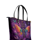 My Light - Psalm 27:1 Leather Tote Bag Preorder