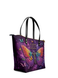 My Light - Psalm 27:1 Leather Tote Bag Preorder