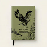 Soar - 1 Timothy 6:11 Leather Prayer Journal