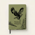 Soar - 1 Timothy 6:11 Leather Prayer Journal