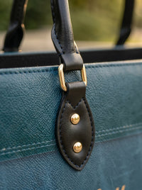 Be Still And Know That I Am God Psalm 46:10 Leather Handbag