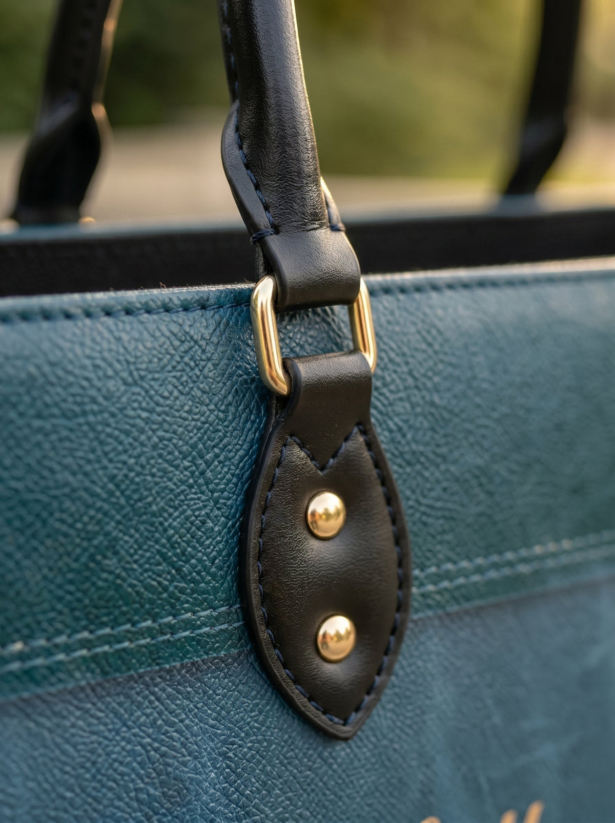 Peace - Psalm 46:10 Leather Handbag