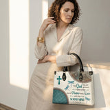 Poise - 2 Timothy 1:7 Leather Handbag