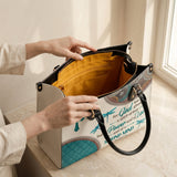 Poise - 2 Timothy 1:7 Leather Handbag