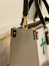 Poise - 2 Timothy 1:7 Leather Handbag