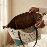 Poise - 2 Timothy 1:7 Leather Tote Bag Deal