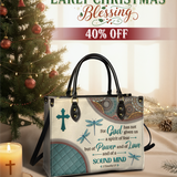 "Poise" - 2 Timothy 1:7 Leather Handbag