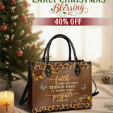 "Possible" - Luke 1:37 Leather Handbag
