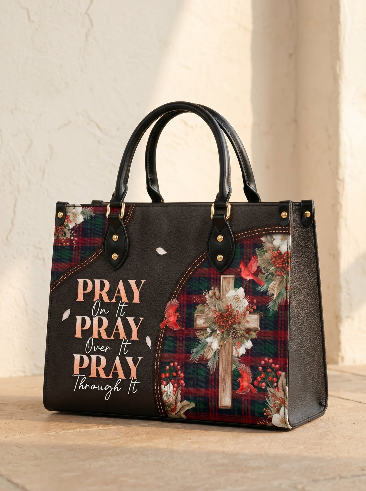 Pray Leather Handbag