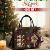 "Pray" Leather Handbag
