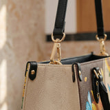 Presence - Psalm 46:10 Leather Handbag
