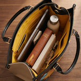 Presence - Psalm 46:10 Leather Handbag