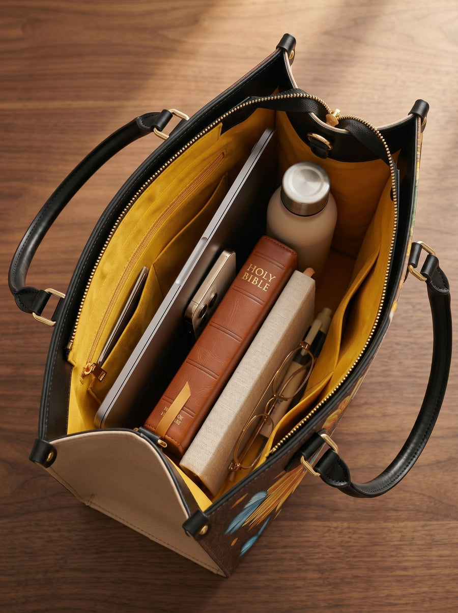 Presence - Psalm 46:10 Leather Handbag Deal
