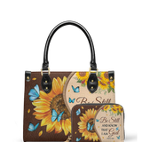 "Presence" - Psalm 46:10 Small Leather Handbag Deal