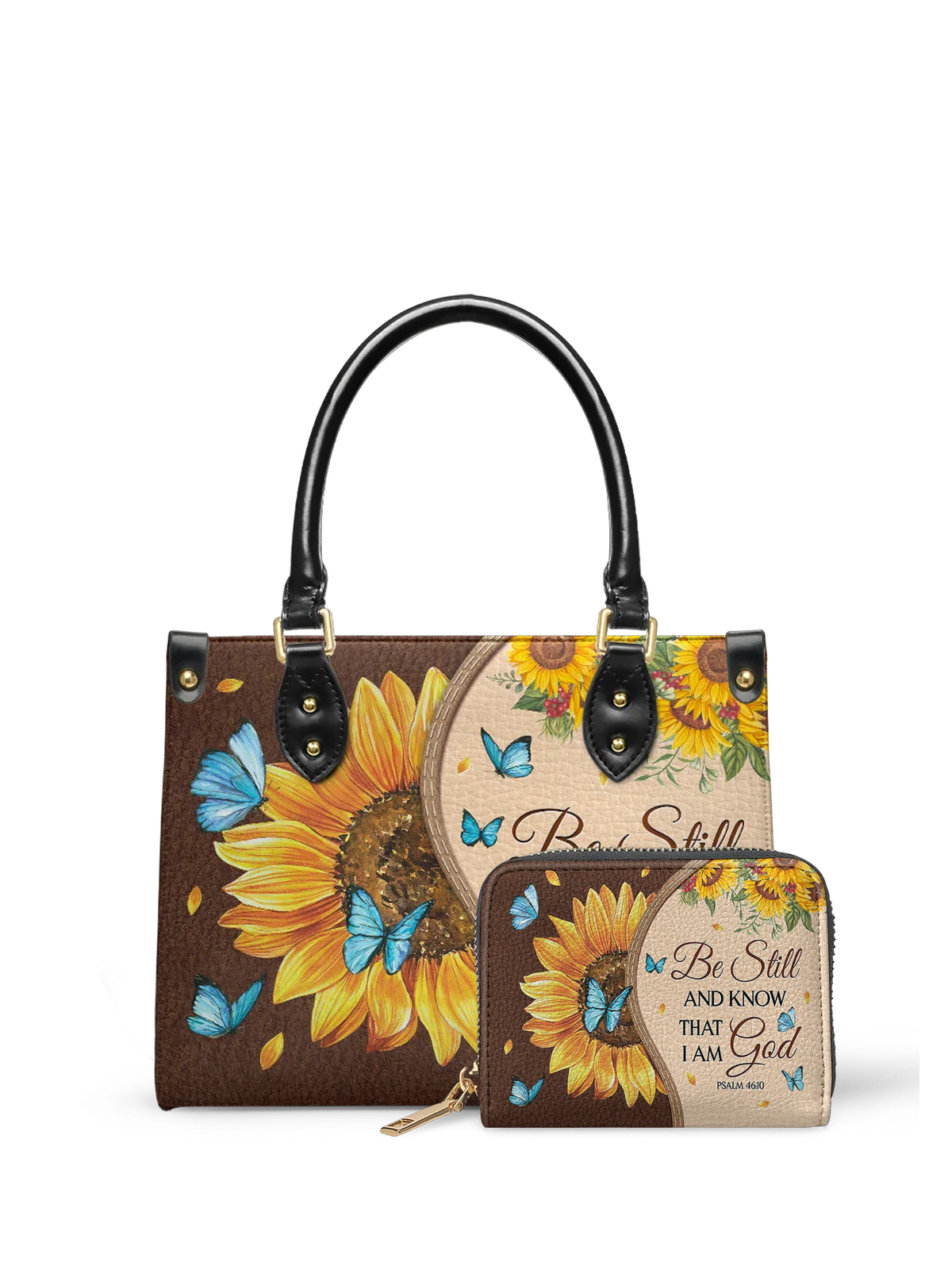 "Presence" - Psalm 46:10 Small Leather Handbag Deal