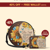 Presence - Psalm 46:10 Circle Crossbody Bag Deal