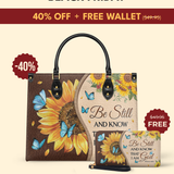 Presence - Psalm 46:10 Leather Handbag Deal