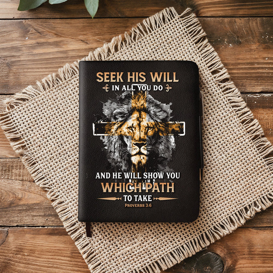Pathway - Proverbs 3:6 Leather Prayer Journal