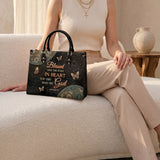 Pure - Matthew 5:8 Leather Handbag