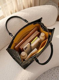 Pure - Matthew 5:8 Leather Handbag