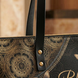 Pure - Matthew 5:8 Leather Tote Bag
