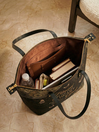 Pure - Matthew 5:8 Leather Tote Bag