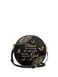 Pure - Matthew 5:8 Circle Crossbody Bag