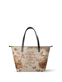 Purpose - Jeremiah 29:11 Leather Tote Bag Pre-order