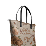 Purpose - Jeremiah 29:11 Leather Tote Bag Pre-order