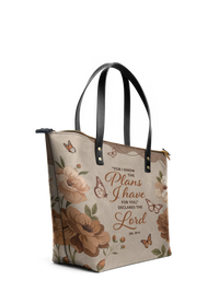 Purpose - Jeremiah 29:11 Leather Tote Bag Pre-order