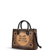 Refuge - Psalm 46:10 Deluxe Leather Handbag Pre-order