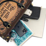 Refuge - Psalm 46:10 Deluxe Leather Handbag Pre-order