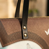 Rise - Philippians 4:13 Leather Tote Bag
