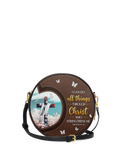 Rise - Philippians 4:13 Circle Crossbody Bag