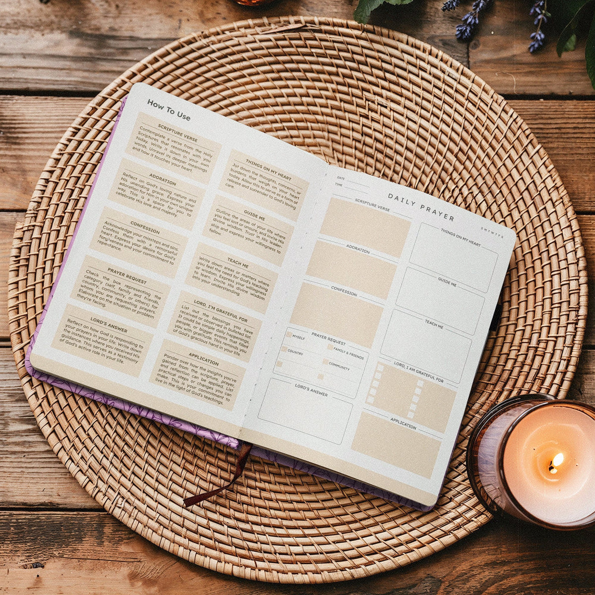 Still - Psalm 46:10 Leather Prayer Journal