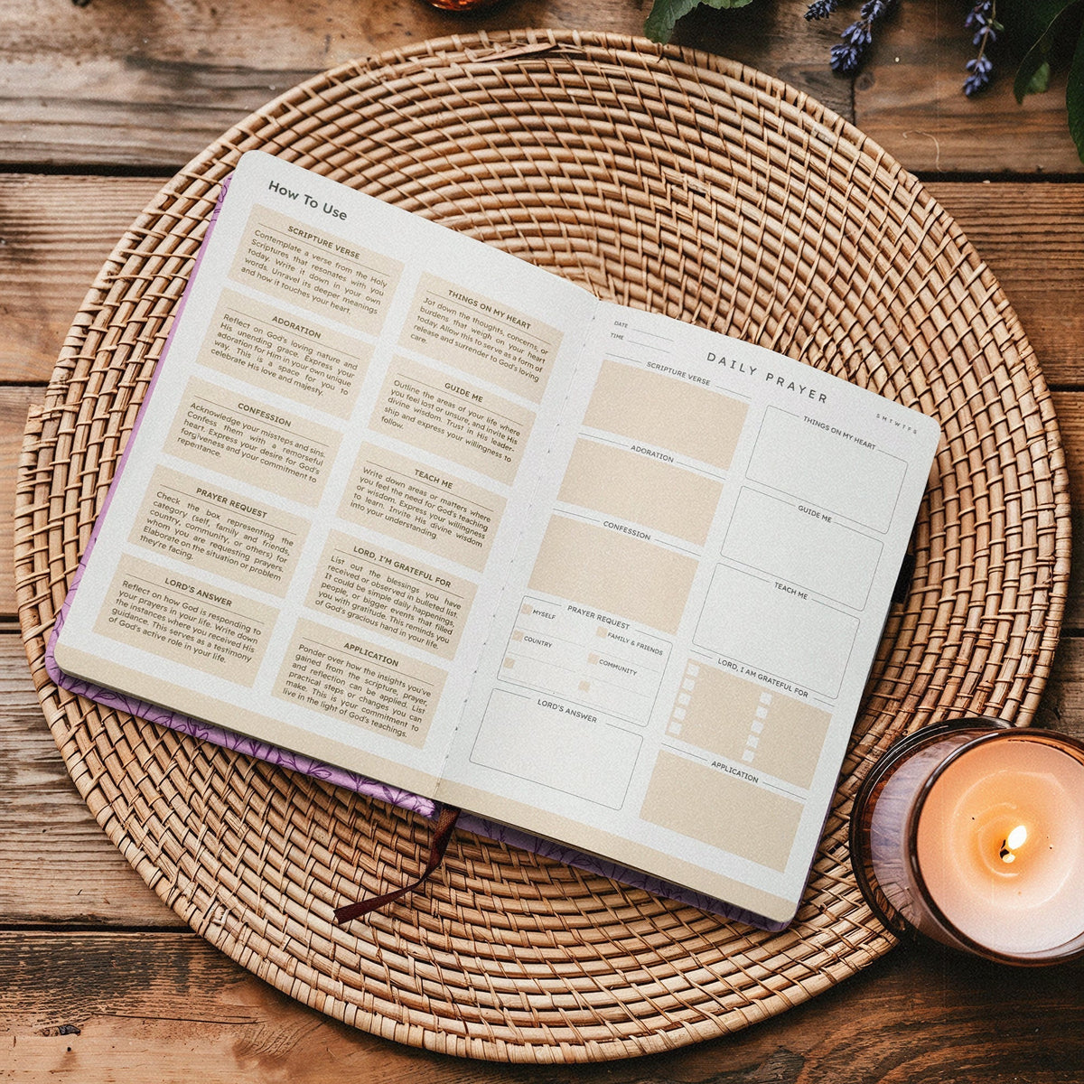 Still - Psalm 46:10 Leather Prayer Journal