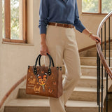 Serene - Psalm 46:10 Leather Handbag