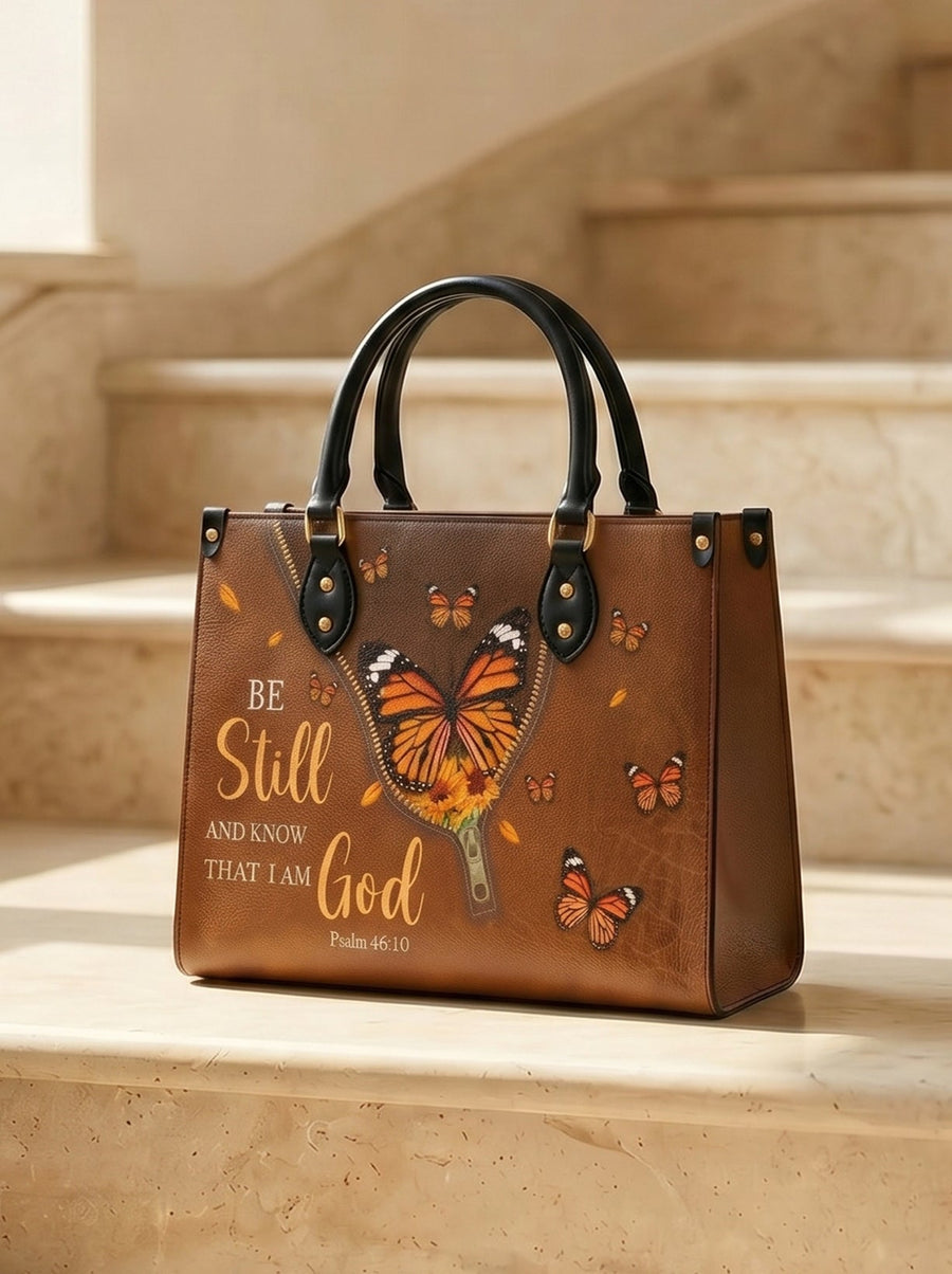 Serene - Psalm 46:10 Leather Handbag Deal