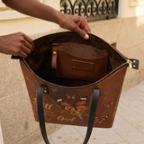 Serene - Psalm 46:10 Leather Tote Bag Deal