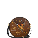 Serene - Psalm 46:10 Circle Crossbody Bag