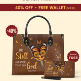 Serene - Psalm 46:10 Leather Handbag Deal