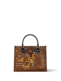Serene - Psalm 46:10 Leather Handbag